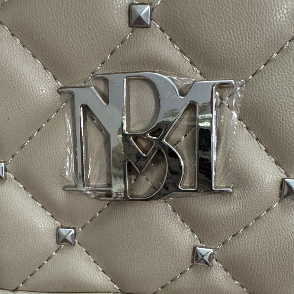 Badgley Mischka Vegan Leather Tan Backpack - Picture 2 of 8